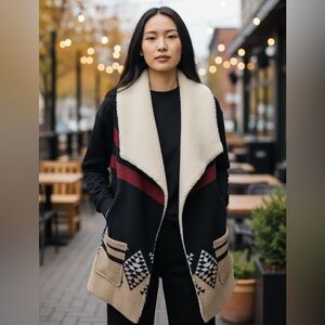 Me Jane Black and Tan Vest